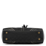 10507 Sac cabas Hamptons en toile Signature noire