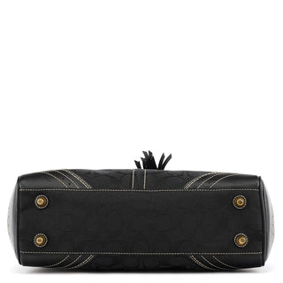 10507 Black Signature Hamptons Tote Bag