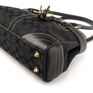 10507 Black Signature Hamptons Tote Bag
