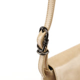 B7185 Ivory Spazzolato Fume Flap Crossbody Bag