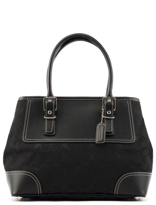 6366 Black Signature Soho Tote Bag