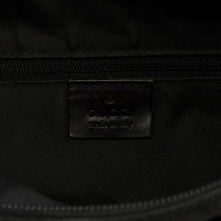 001 3386 Black GG Nylon Hobo Shoulder Bag
