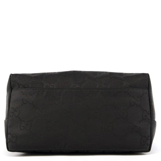 001 3386 Black GG Nylon Hobo Shoulder Bag