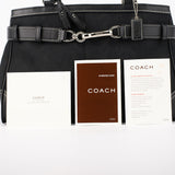 8K07 Sac cabas Hamptons en toile Signature noire