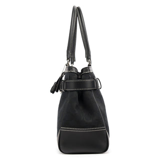 8K07 Black Signature Hamptons Tote Bag
