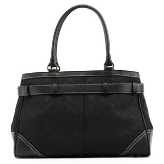8K07 Black Signature Hamptons Tote Bag