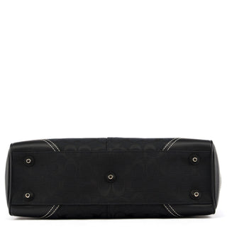 8K07 Black Signature Hamptons Tote Bag