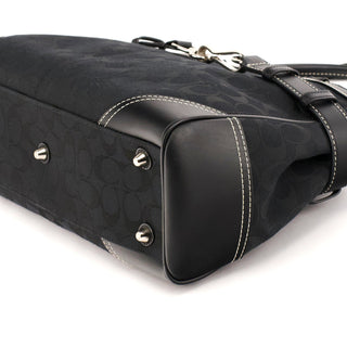 8K07 Black Signature Hamptons Tote Bag