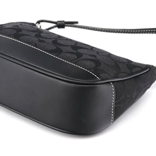 6094 Black Signature Demi Shoulder Bag