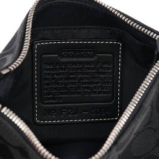 6094 Black Signature Demi Shoulder Bag