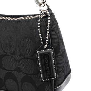 6094 Black Signature Demi Shoulder Bag