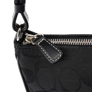 6094 Black Signature Demi Shoulder Bag