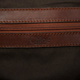 Sac cabas Kerala en cuir marron foncé