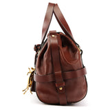Sac cabas Kerala en cuir marron foncé