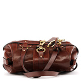 Sac cabas Kerala en cuir marron foncé