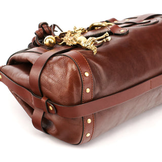 Dark Brown Leather Kerala Tote Bag