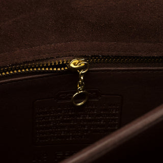 5181 Brown Leather Colebrooke Turnlock Briefcase Bag
