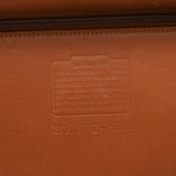 5353 Light Brown Leather Lock 2-Way Briefcase Bag