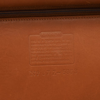 5353 Light Brown Leather Lock 2-Way Briefcase Bag