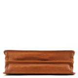 5353 Light Brown Leather Lock 2-Way Briefcase Bag