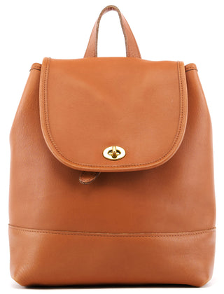 Coach 9791 Tan Leather Turnlock Backpack Bag – Rediscover Vintage