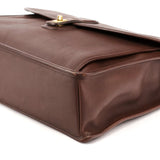 5266 Brown Leather Metropolis 2-Way Briefcase Bag