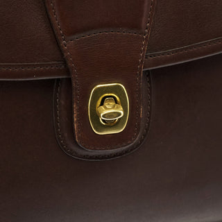 5266 Brown Leather Metropolis 2-Way Briefcase Bag