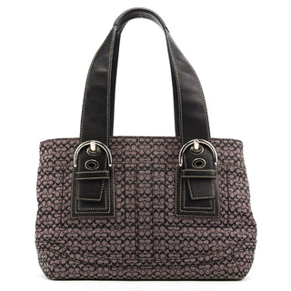 F13105 Grey Black Signature Soho Tote Bag