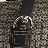 F13105 Grey Black Signature Soho Tote Bag