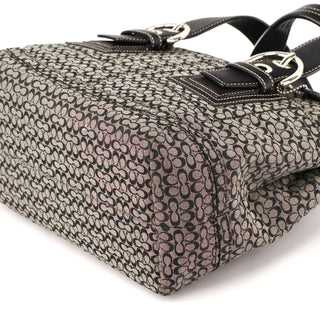 F13105 Grey Black Signature Soho Tote Bag