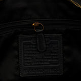 F11613 Sac porté épaule Turnlock en cuir grainé noir