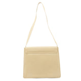 001 4781 Sac porté épaule à rabat en cuir beige