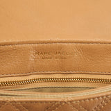 Tan Quilted Leather Flap Shoulder Bag