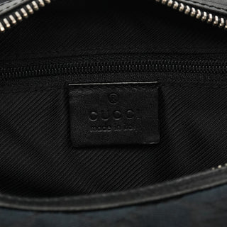 001 3814 Navy GG Canvas Hobo Shoulder Bag