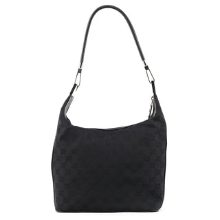 001 3814 Navy GG Canvas Hobo Shoulder Bag