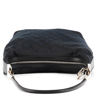001 3814 Navy GG Canvas Hobo Shoulder Bag