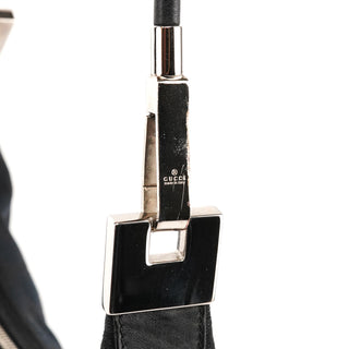 001 3814 Navy GG Canvas Hobo Shoulder Bag