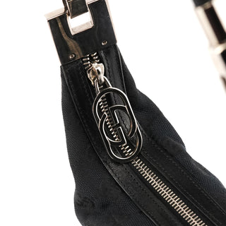 001 3814 Navy GG Canvas Hobo Shoulder Bag