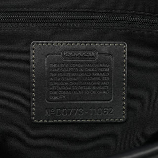 11062 Black Signature Turnlock Tote Bag