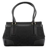 11062 Black Signature Turnlock Tote Bag