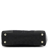 11062 Black Signature Turnlock Tote Bag