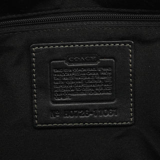 11061 Black Signature Turnlock Flap Tote Bag