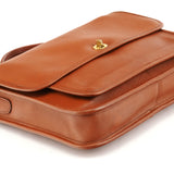 5181 Tan Leather Colebrooke Turnlock Briefcase Bag