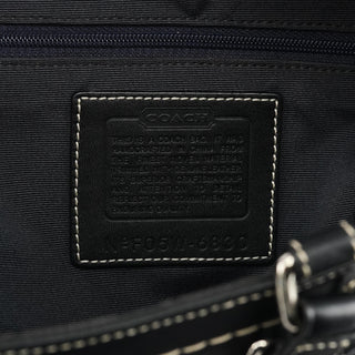 6830 Black Signature Canvas Tote Bag
