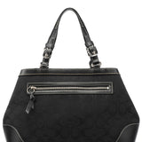 6830 Black Signature Canvas Tote Bag