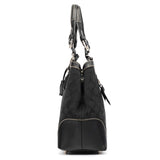 6830 Black Signature Canvas Tote Bag