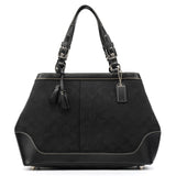 6830 Black Signature Canvas Tote Bag