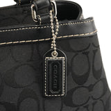 6830 Black Signature Canvas Tote Bag