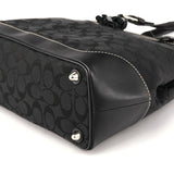 6830 Black Signature Canvas Tote Bag
