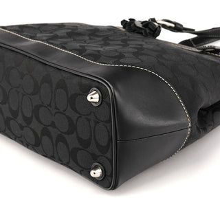 6830 Black Signature Canvas Tote Bag